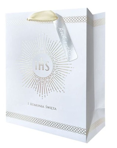 Torebka prezentowa komunijna A5 (22 x17cm) - prezent Komunia