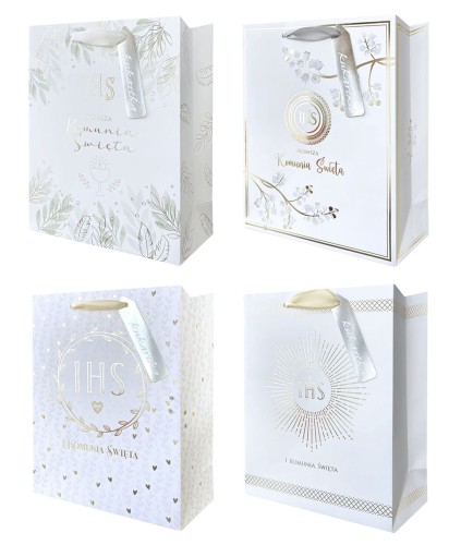 Torebka prezentowa komunijna A5 (22 x17cm) - prezent Komunia