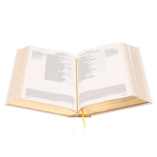 Pismo Święte ze złoceniami w pudełku drewnianym EKO ♻ nadruk UV - Pamiątka I Komunii Świętej