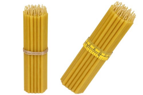 OFIARKI cerkiewne - 100% świece z wosku pszczelego - 50 sztuk