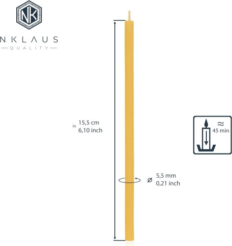 OFIARKI cerkiewne - 100% świece z wosku pszczelego - 50 sztuk