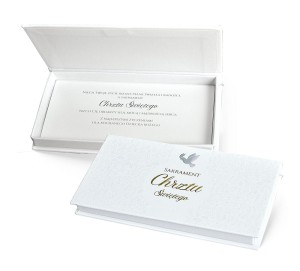 Pudełko ozdobne na banknoty z okazji Chrztu Świętego