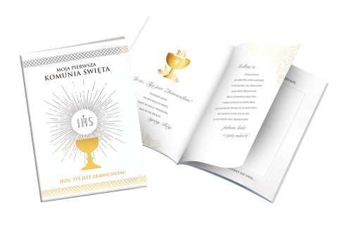I Komunia Święta - Książeczka z życzeniami i kopertą
