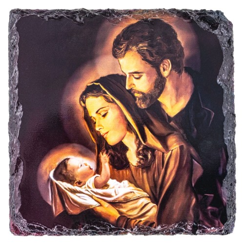 Rodzina Święta - Obrazek Religijny na granicie