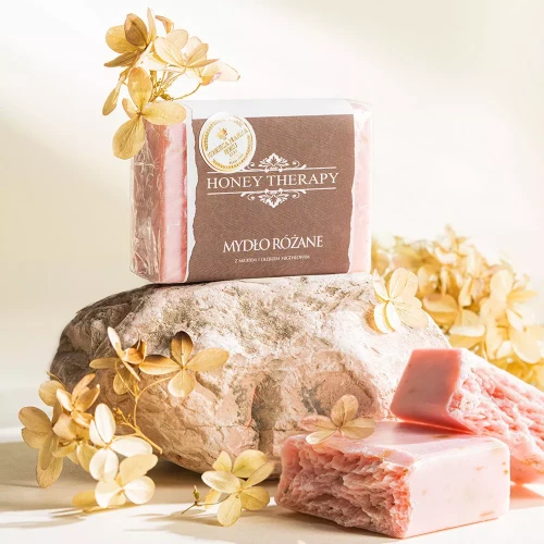 Mydło różane z miodem kostka 100 g