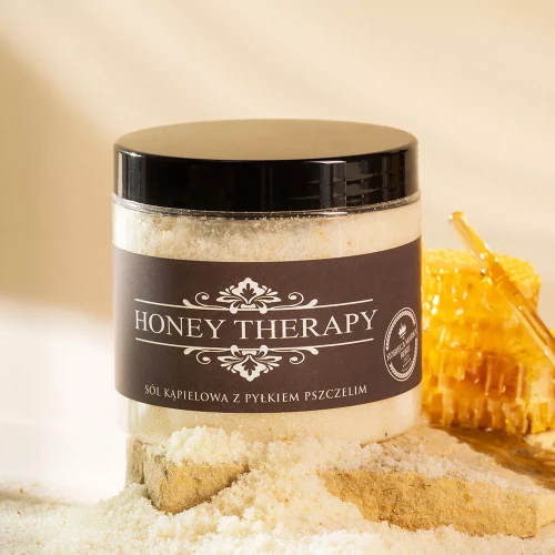 Sól kąpielowa z pyłkiem pszczelim 750g. WANILIA