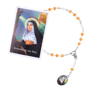 Koronka do Świętej Rity – bransoletka modlitewna z instrukcją modlitwy