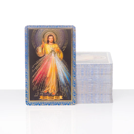 Obrazek święty - Koronka do Miłosierdzia Bożego - 8x5cm