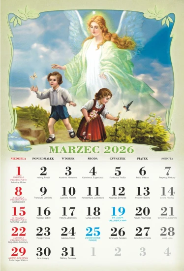 Kalendarz z Aniołem Stróżem 2026
