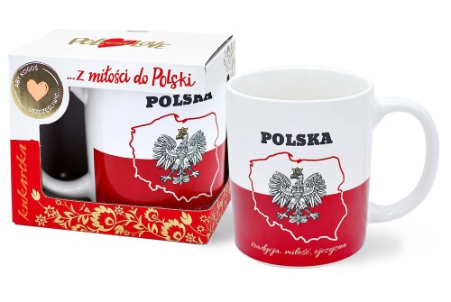 Kubek POLSKA- tradycja, miłość, ojczyzna
