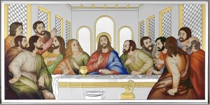 Obrazek srebrny - Ostatnia wieczerza, kolor [rozmiar do wyboru]