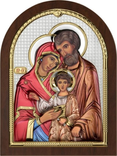 Obrazek srebrny IKONA Święta Rodzina