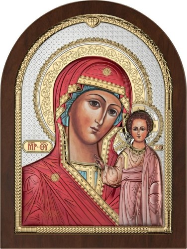 Obrazek srebrny IKONA Matka Boża Kazańska