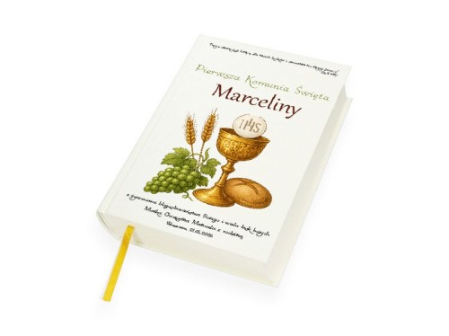 Pismo Święte Nowego i Starego Testamentu - oprawa twarda z nadrukiem IHS Komunia