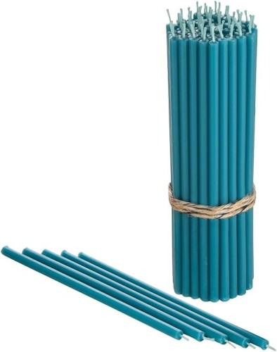 OFIARKI cerkiewne - 100% świece z wosku pszczelego - 50 sztuk - TURKUS