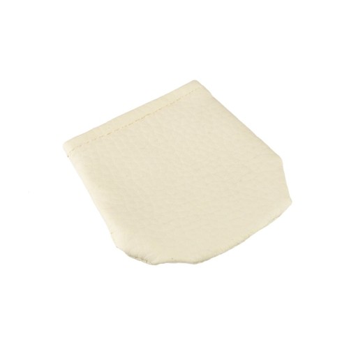 Etui na różaniec małe - skórkowe białe na rzep