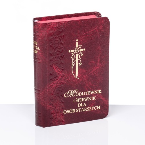 Modlitewnik i śpiewnik dla osób starszych - bordowy