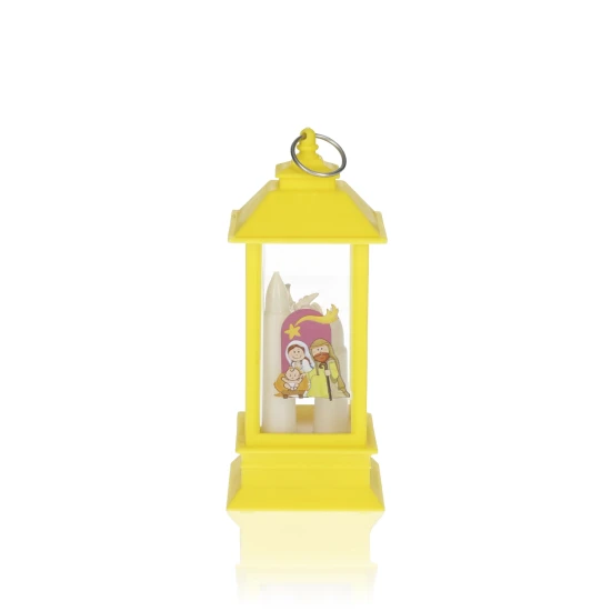 Lampion adwentowy na roraty LED ŻÓŁTY