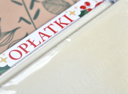 Opakowanie świąteczne 10 dużych opłatków w kartoniku - edycja świąteczna