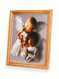 Obraz sakralny Aniołki dwa (modlitwa) 27x23