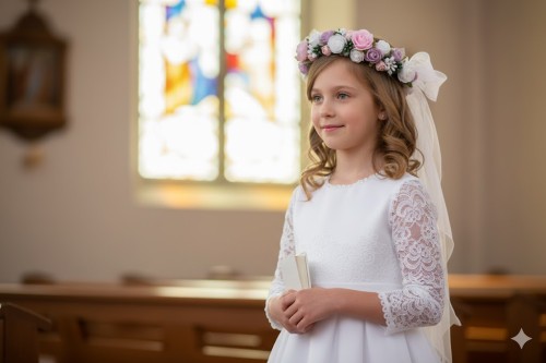 Wianek komunijny w aranżacji