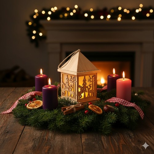 Przykładowa aranżacja adwentowa