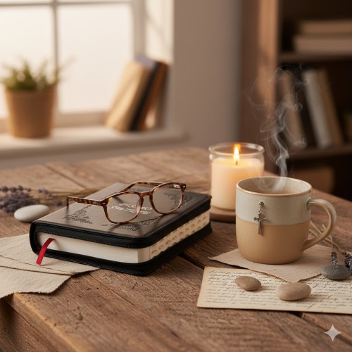 Pismo Święte w aranżacji domowej