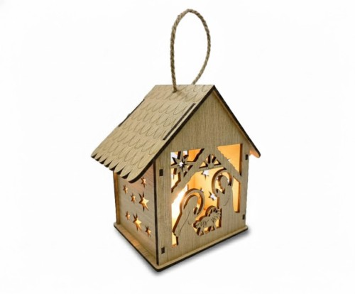 Lampion adwentowy - EKO - drewniany