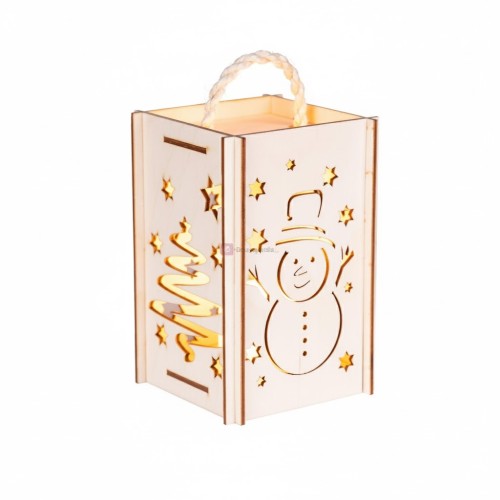 Lampion adwentowy EKO - świąteczny