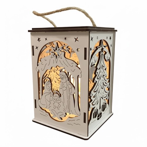 Lampion adwentowy w klimacie świątecznym