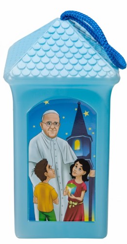 Lampion plastikowy LED na Roraty – niebieski