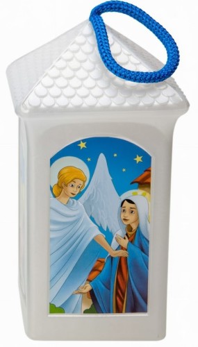 Lampion plastikowy LED na Roraty – biały