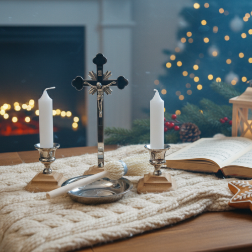 Zestaw kolędowy Drewniano - Metalowy PREMIUM