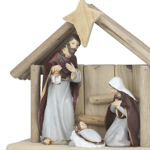 Szopka bożonarodzeniowa - Święta Rodzina - 18 cm