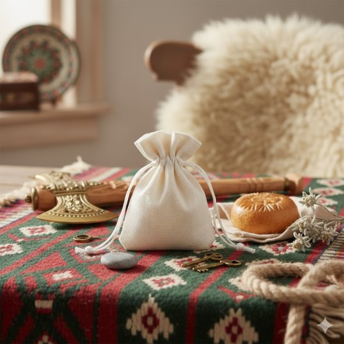 Etui jutowe 8x10 cm – białe