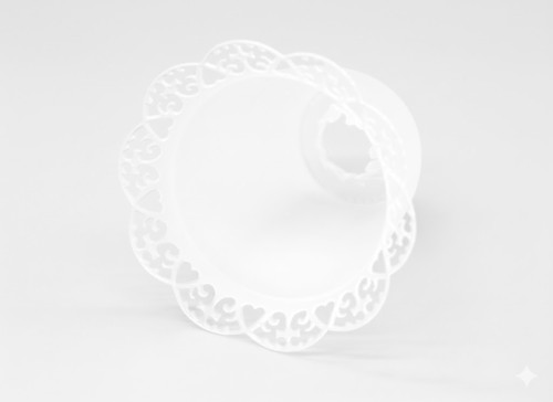 Osłonka na świecę – biały klosz ochronny