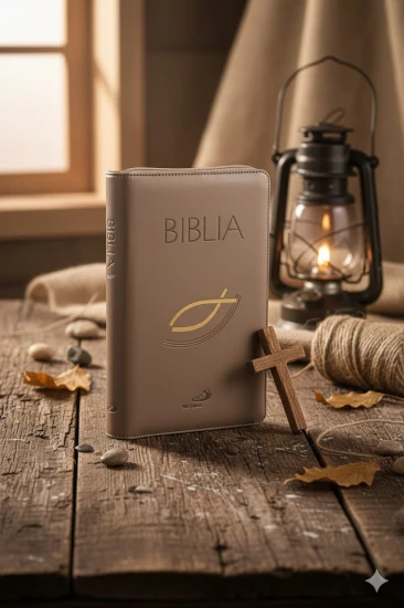 Biblia z kolorową wkładką. Oprawa FLEXY z suwakiem, złocone brzegi kartek
