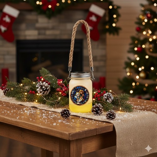 Lampion na roraty adwentowy LED z opcją personalizacji imienia