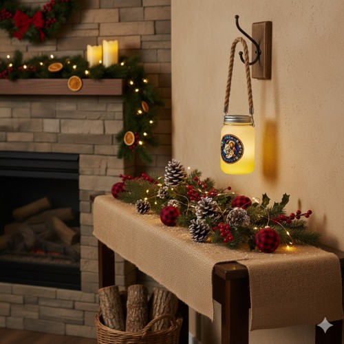 Lampion na roraty adwentowy LED z opcją personalizacji imienia