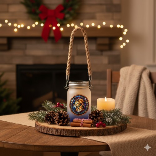 Lampion na roraty adwentowy LED z opcją personalizacji imienia