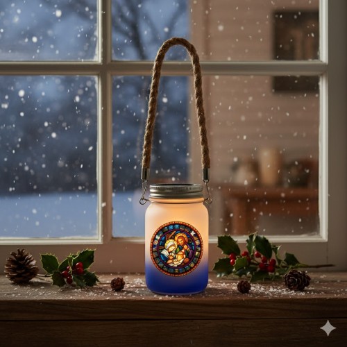 Lampion na roraty adwentowy LED z opcją personalizacji imienia