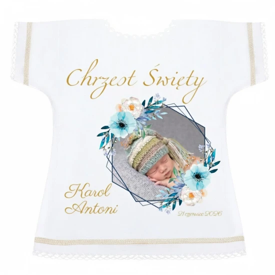Szatka na Chrzest - Royal Blue
