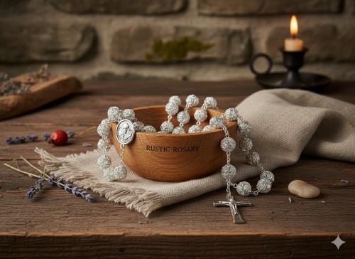 Różaniec Preciosa Crystal – połyskujący, ekskluzywny