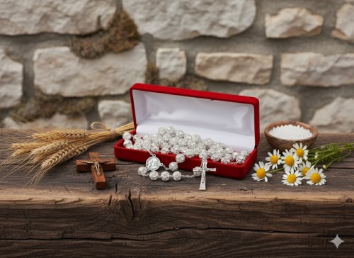 Różaniec Preciosa Crystal – połyskujący, ekskluzywny