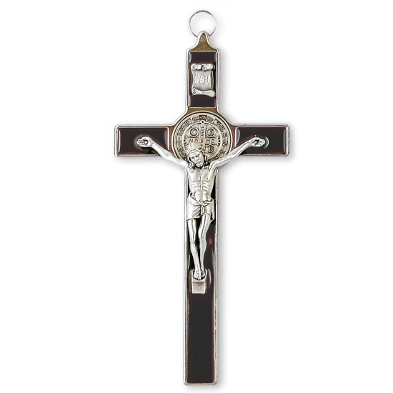 Krzyż Benedyktyński – brązowy, klasyczny, 20 cm