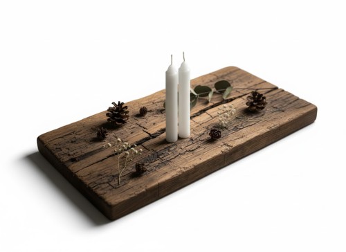 Świeca stołowa prosta - 2 sztuki