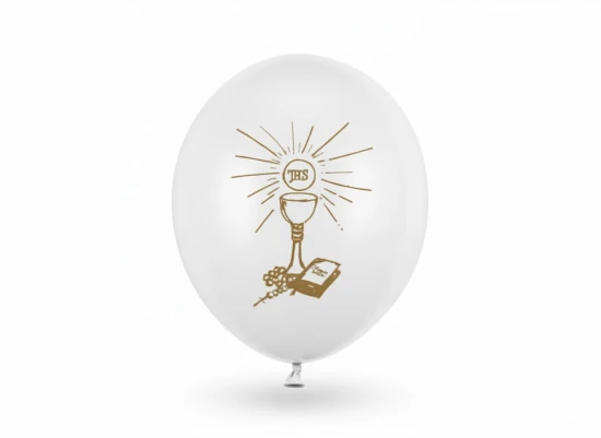 Balon dekoracyjny Komunia Święta – 27 cm