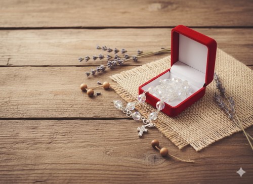 Różaniec kryształkowy KRYSZTAŁ Preciosa – 10-tka na rękę