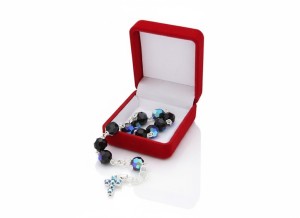 Różaniec kryształkowy GRANATKA AB Preciosa – dziesiątka na rękę