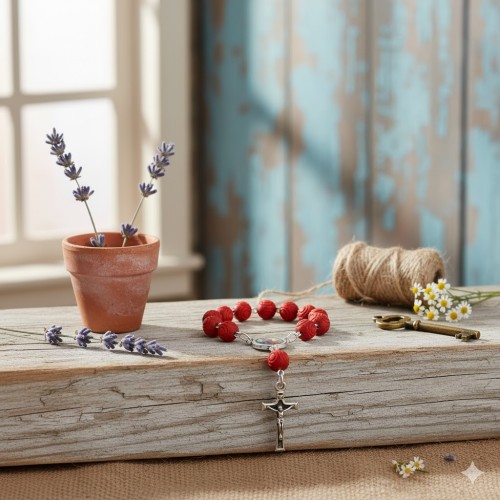 10tka różańca MB Częstochowska - zapach różany